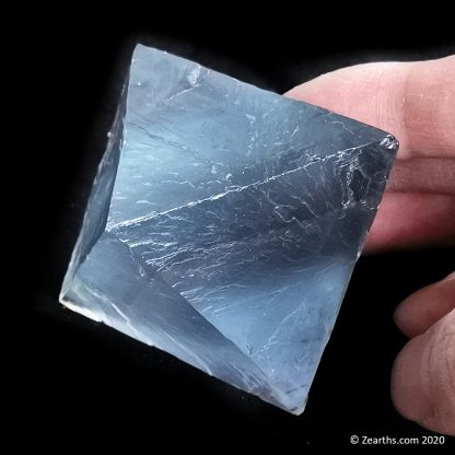 Large Cleaved Blue Fluorite Octahedron from Cave-in-Rock, Illinois
