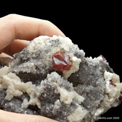 Cinnabar Twin on Dolomite from Tongren Mine, Guizhou, China