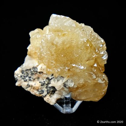 Cerussite on Barite from Touissit, Morocco