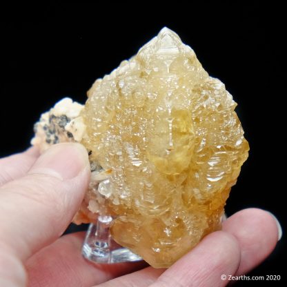 Cerussite on Barite from Touissit, Morocco