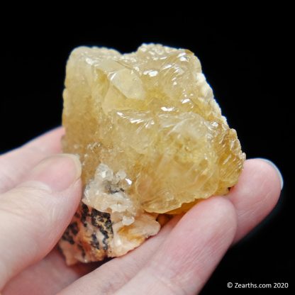 Cerussite on Barite from Touissit, Morocco