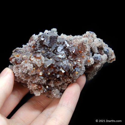 Sphalerite and Galena Crystals on Quartz from Shuikoushan Mine, Hunan, China