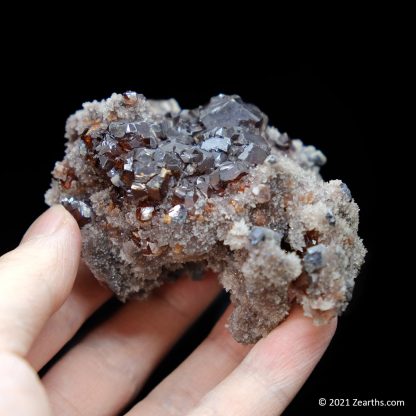 Sphalerite and Galena Crystals on Quartz from Shuikoushan Mine, Hunan, China