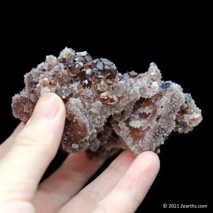 Sphalerite and Galena Crystals on Quartz from Shuikoushan Mine, Hunan, China