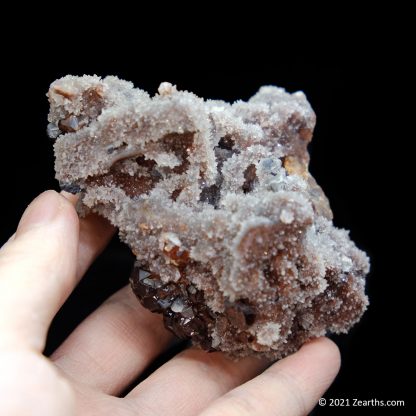 Sphalerite and Galena Crystals on Quartz from Shuikoushan Mine, Hunan, China