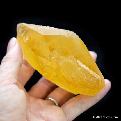 Bright Orange Calcite Twin Double-Terminated Crystal, Anhui, China