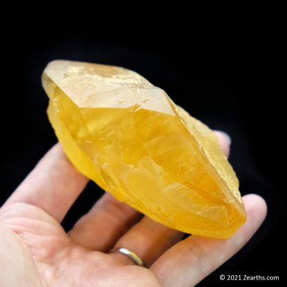 Bright Orange Calcite Twin Double-Terminated Crystal, Anhui, China