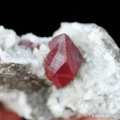 Large Cinnabar Twin on Dolomite from Chatian, Xiangxi, Hunan, China