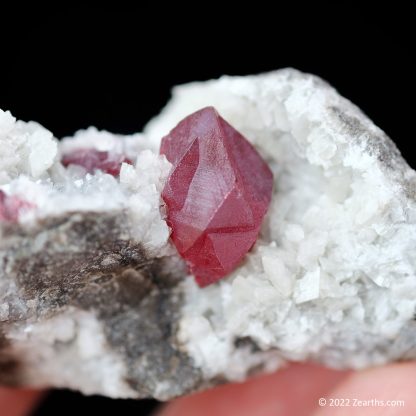 Large Cinnabar Twin on Dolomite from Chatian, Xiangxi, Hunan, China