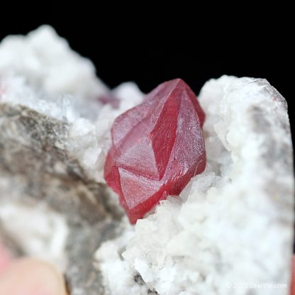 Large Cinnabar Twin on Dolomite from Chatian, Xiangxi, Hunan, China