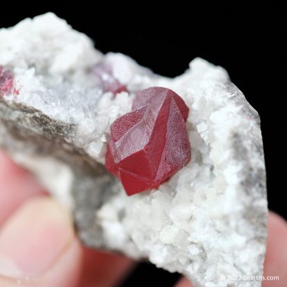 Large Cinnabar Twin on Dolomite from Chatian, Xiangxi, Hunan, China