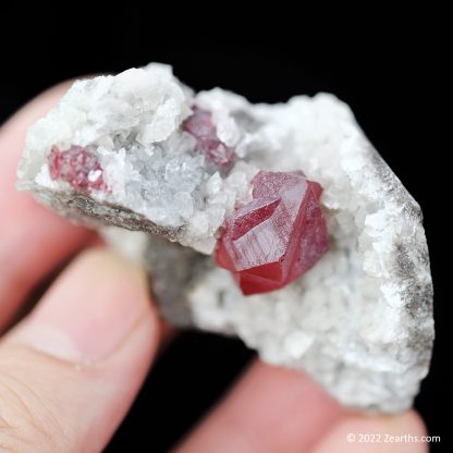 Large Cinnabar Twin on Dolomite from Chatian, Xiangxi, Hunan, China