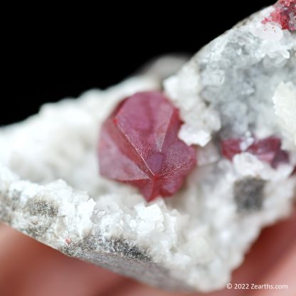 Large Cinnabar Twin on Dolomite from Chatian, Xiangxi, Hunan, China