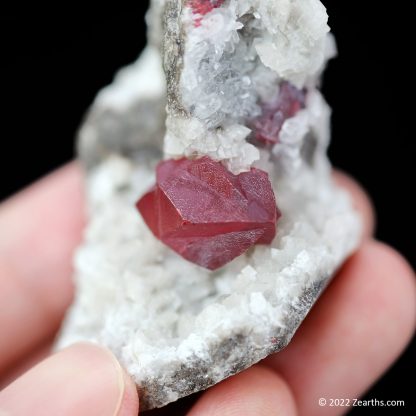 Large Cinnabar Twin on Dolomite from Chatian, Xiangxi, Hunan, China