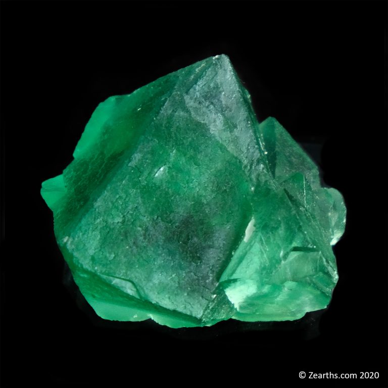 Emerald Green Octahedral Fluorite Crystals Cluster from Yiwu Co ...