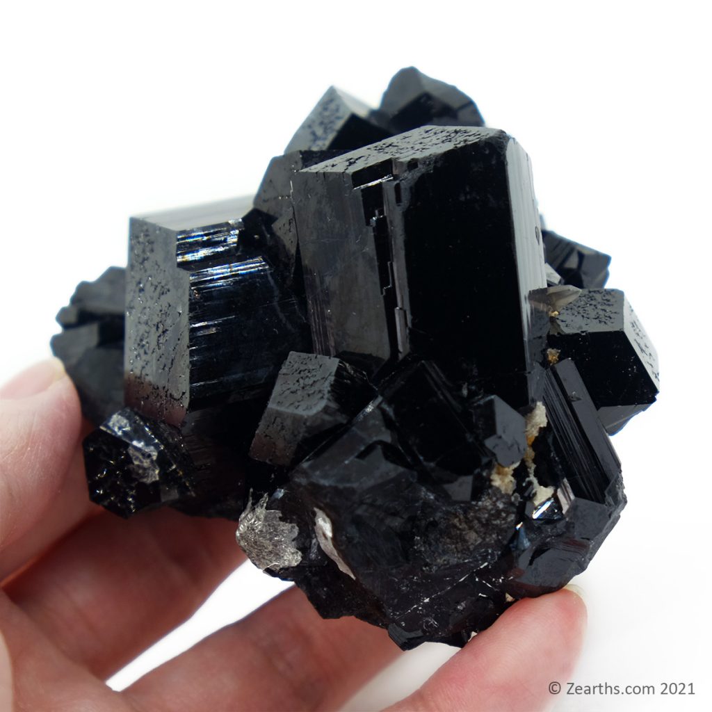Huge Schorl Black Tourmaline Crystals with Smoky Quartz from Erongo ...